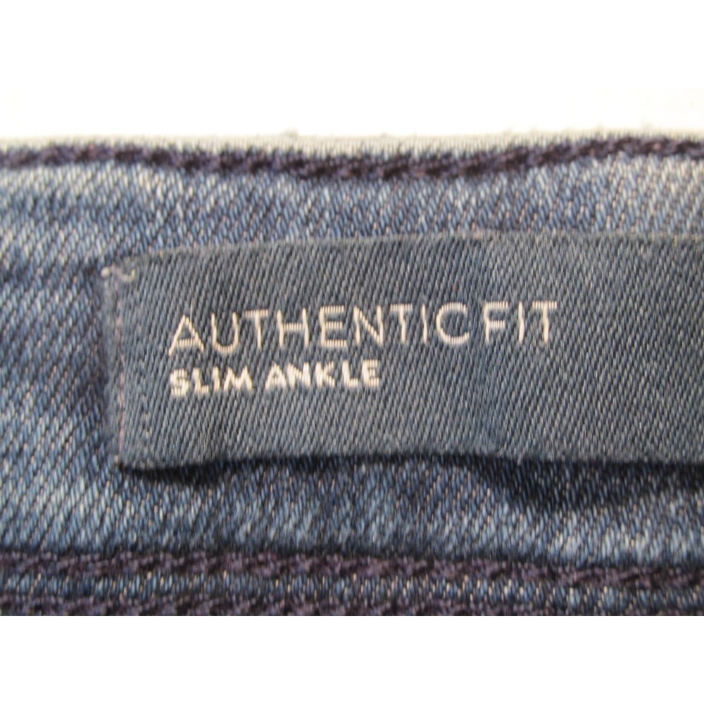 J. JILL Authentic Fit Slim Ankle Jeans Womens 16 Blue Denim Mid Rise Stretch - Picture 7 of 16